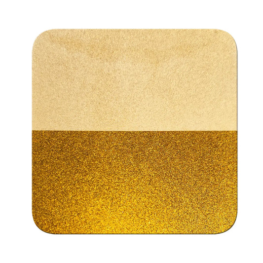 golden amber chrome metallic pigment on black and white contrast chart showing coverage difference