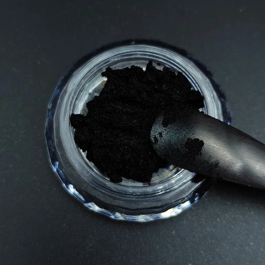 obsidian black to copper ember color travel opaque pigment