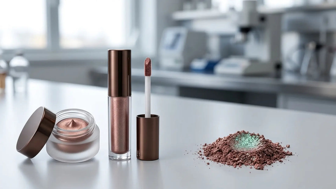 Optical Pigment Suspension and Orientation in Liquid and Cream Eyeshadows