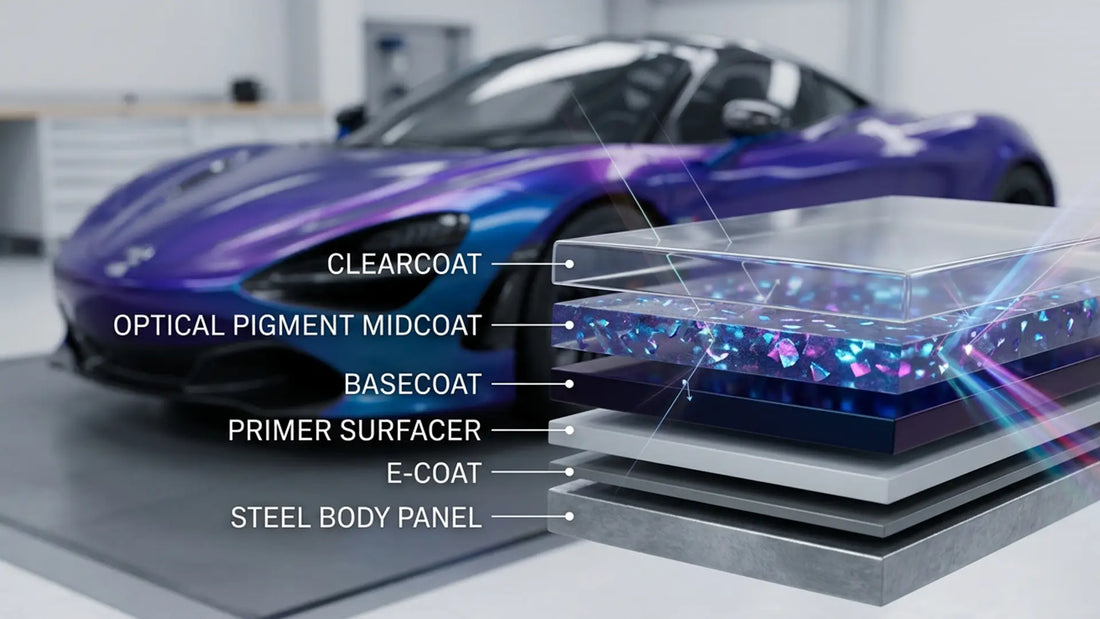 How Optical Pigment Layer Design Creates Custom Automotive Finish Effects