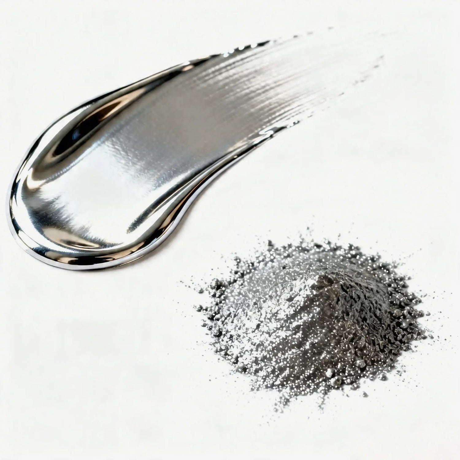 smooth mirror-like metallic pigment with high reflectivity and bright chrome finish