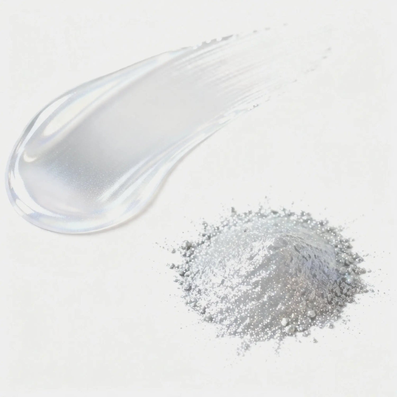 translucent chrome pigment that allows underlying surface to influence final metallic appearance