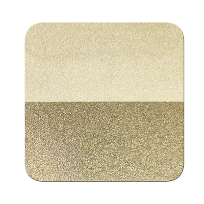 ochre gold magnetic chrome pigment on black and white contrast chart showing coverage difference