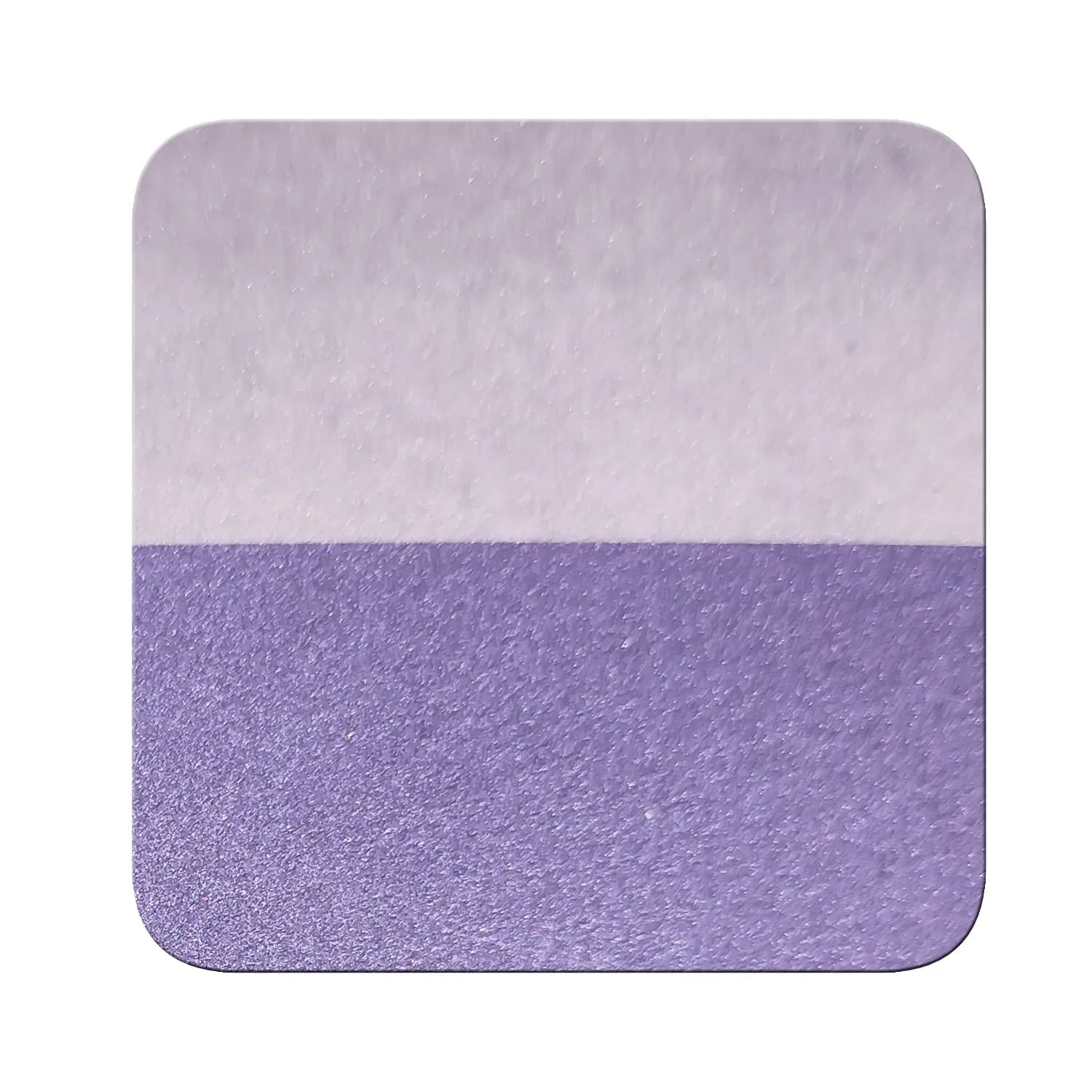 violet dusk magnetic chrome pigment on black and white contrast chart showing coverage difference
