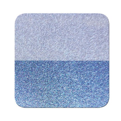 blue drift to violet mist magnetic color travel pigment on black and white contrast chart