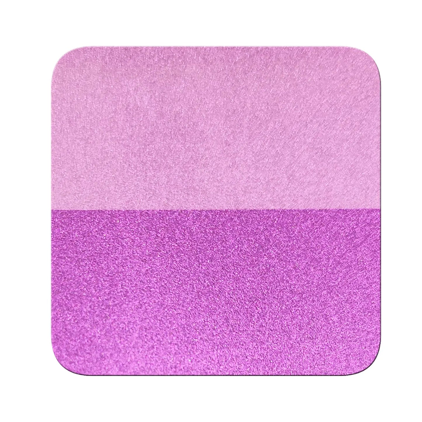 rose magenta chrome metallic pigment on black and white contrast chart showing coverage difference