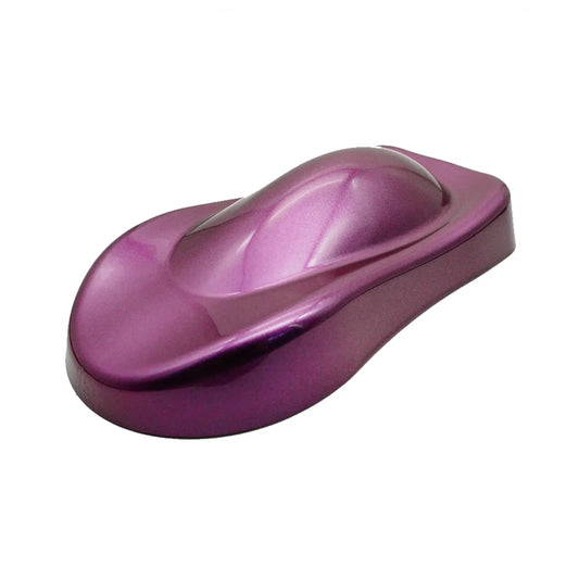crimson violet chrome metallic pigment sprayed on automotive film coating effect