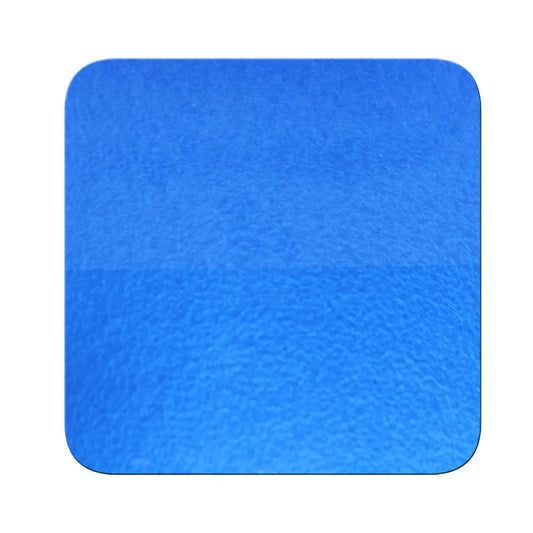 sapphire blue chrome metallic pigment on black and white contrast chart showing coverage difference
