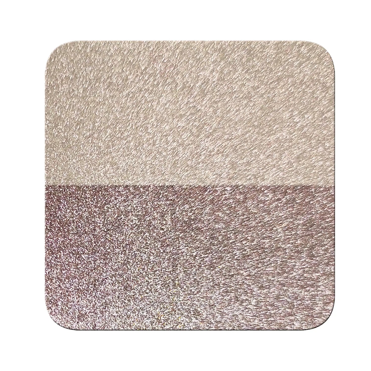 rose blush to desert gold opaque pigment on black and white contrast chart showing coverage difference