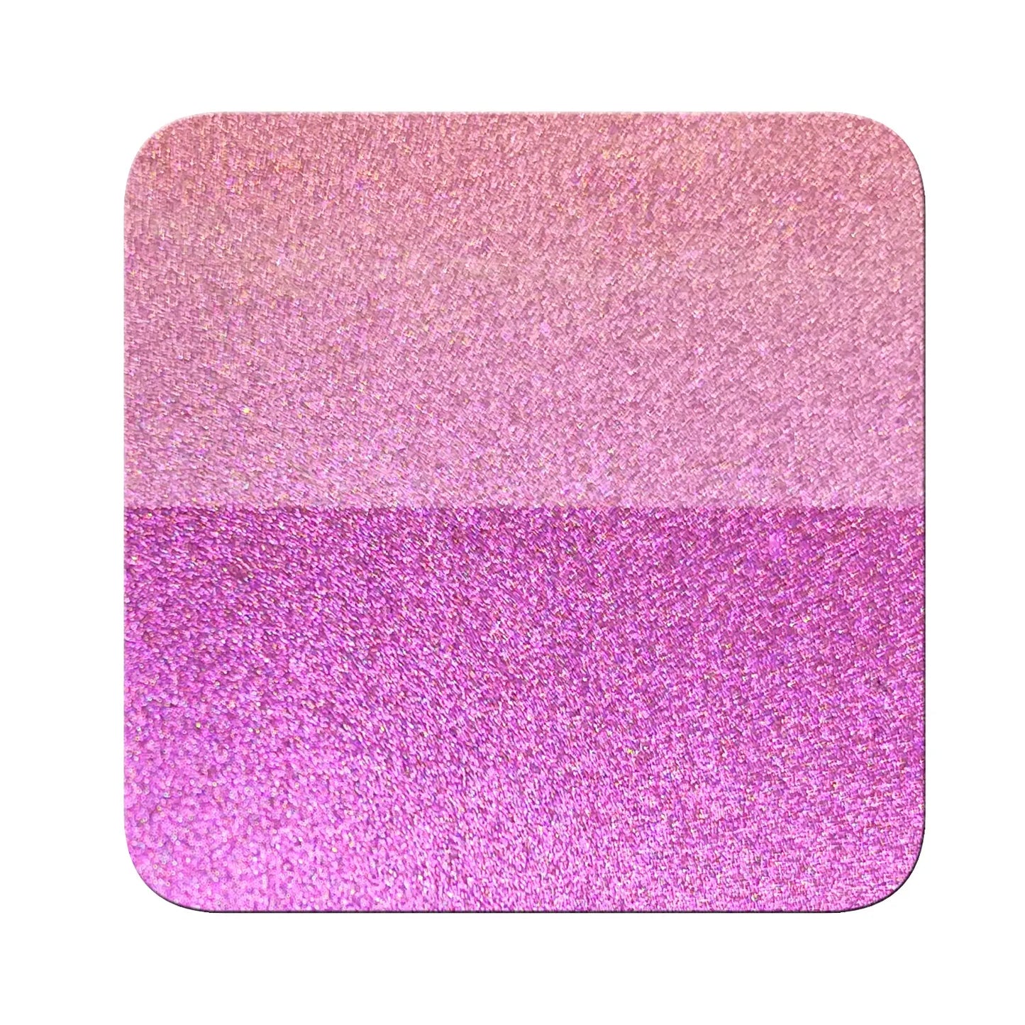 magenta flame to luminous lime opaque pigment on black and white contrast chart showing coverage difference