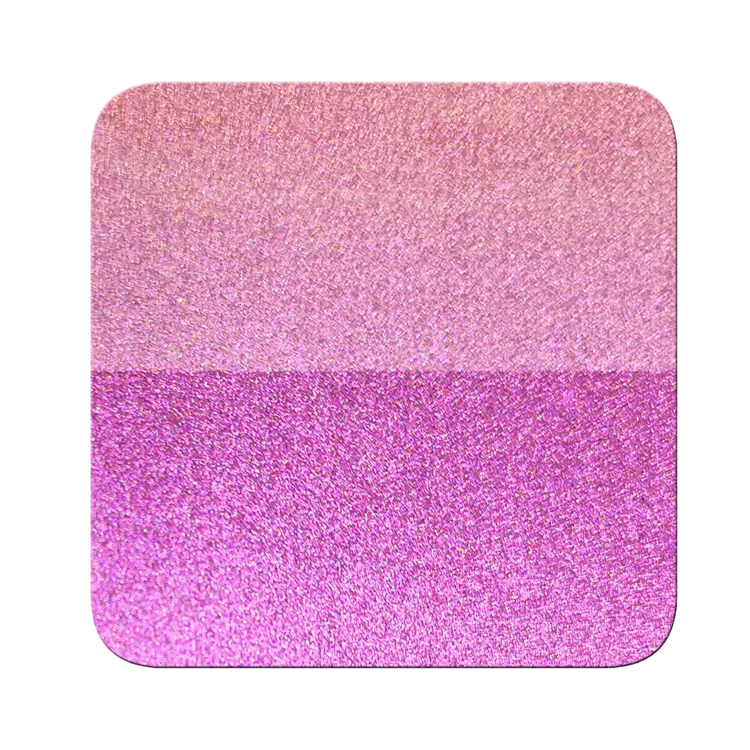 magenta flame to luminous lime opaque pigment on black and white contrast chart showing coverage difference