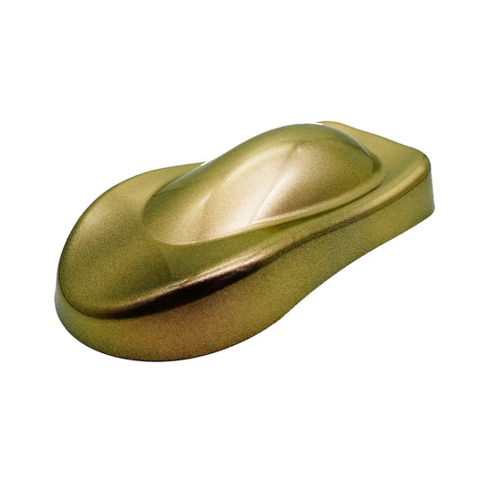 amber blaze to olive green opaque pigment sprayed on automotive film coating effect