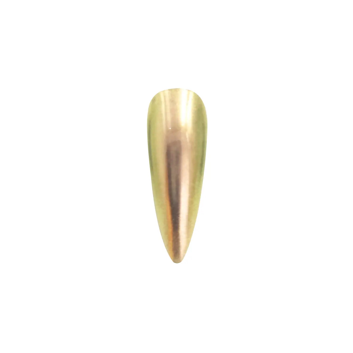 amber blaze olive green opaque color travel pigment nail effect on black nail tip with visible amber to green color shift