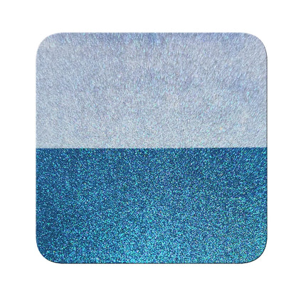 cyan pulse to indigo violet opaque pigment on black and white contrast chart showing coverage difference