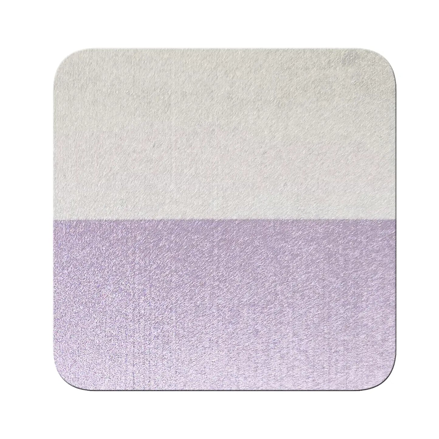 lavender haze to sky blue opaque pigment on black and white contrast chart showing coverage difference