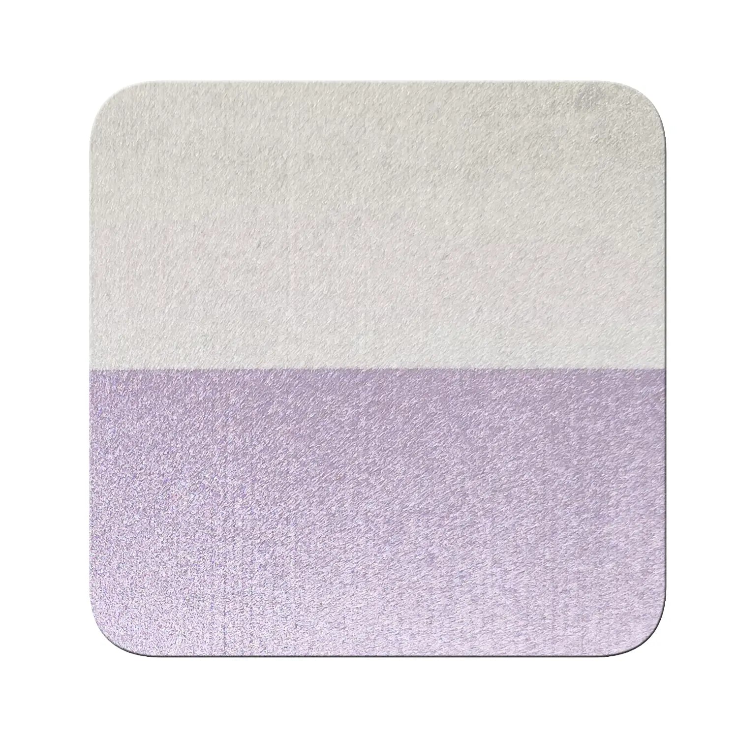 lavender haze to sky blue opaque pigment on black and white contrast chart showing coverage difference