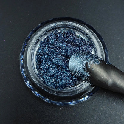silver frost to aqua blue color travel opaque pigment