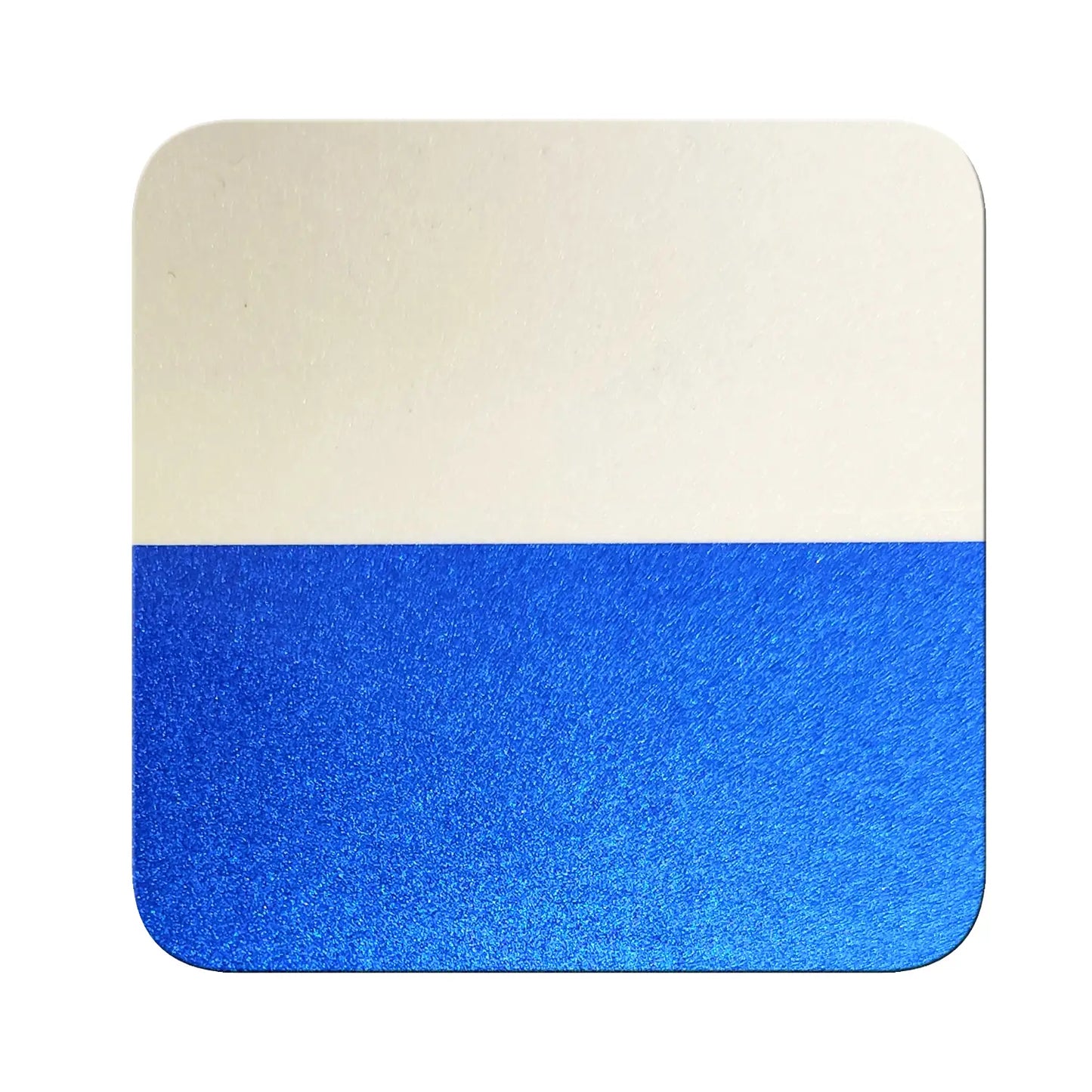 ocean sapphire translucent chrome pigment on black and white contrast chart showing transparency and coverage difference