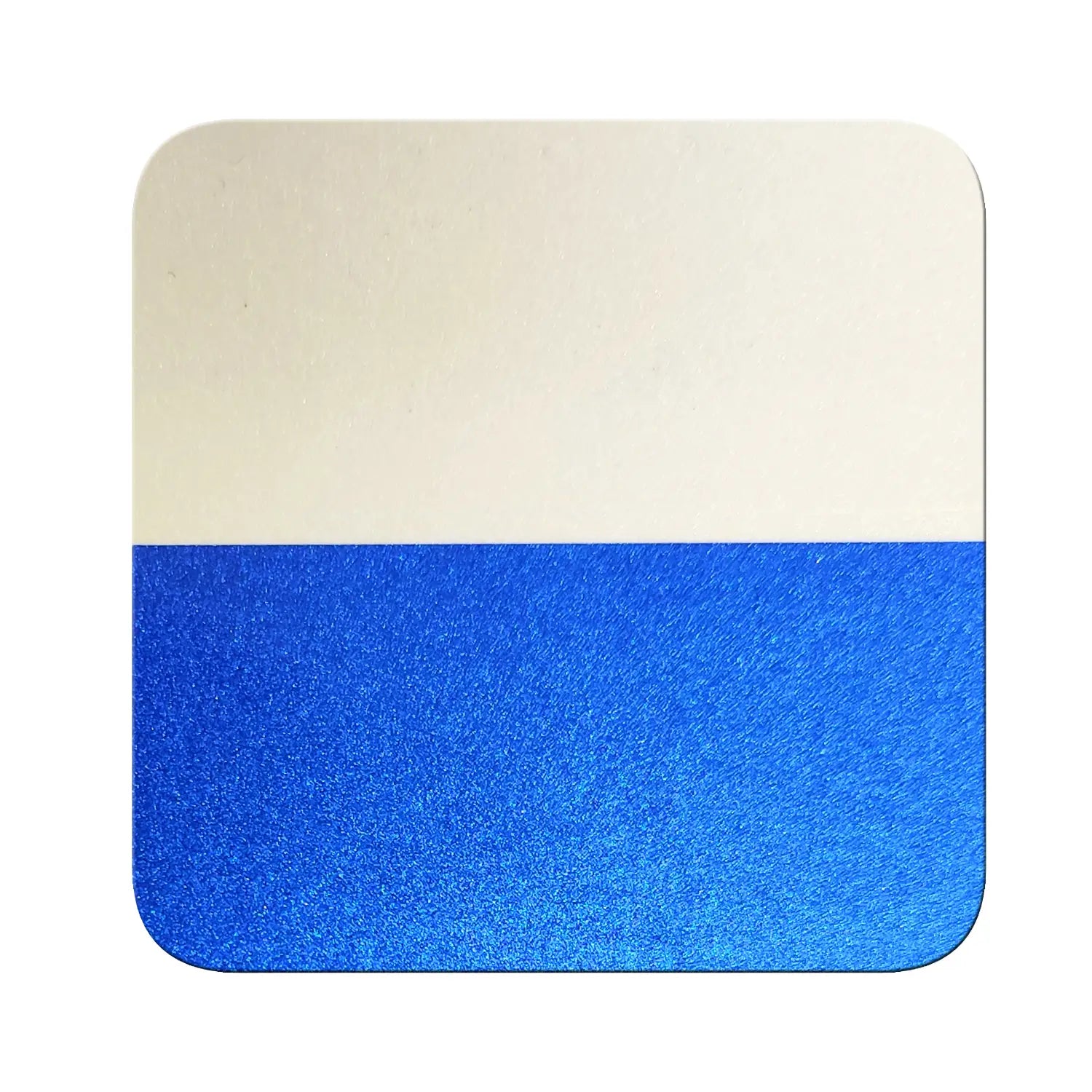 ocean sapphire translucent chrome pigment on black and white contrast chart showing transparency and coverage difference
