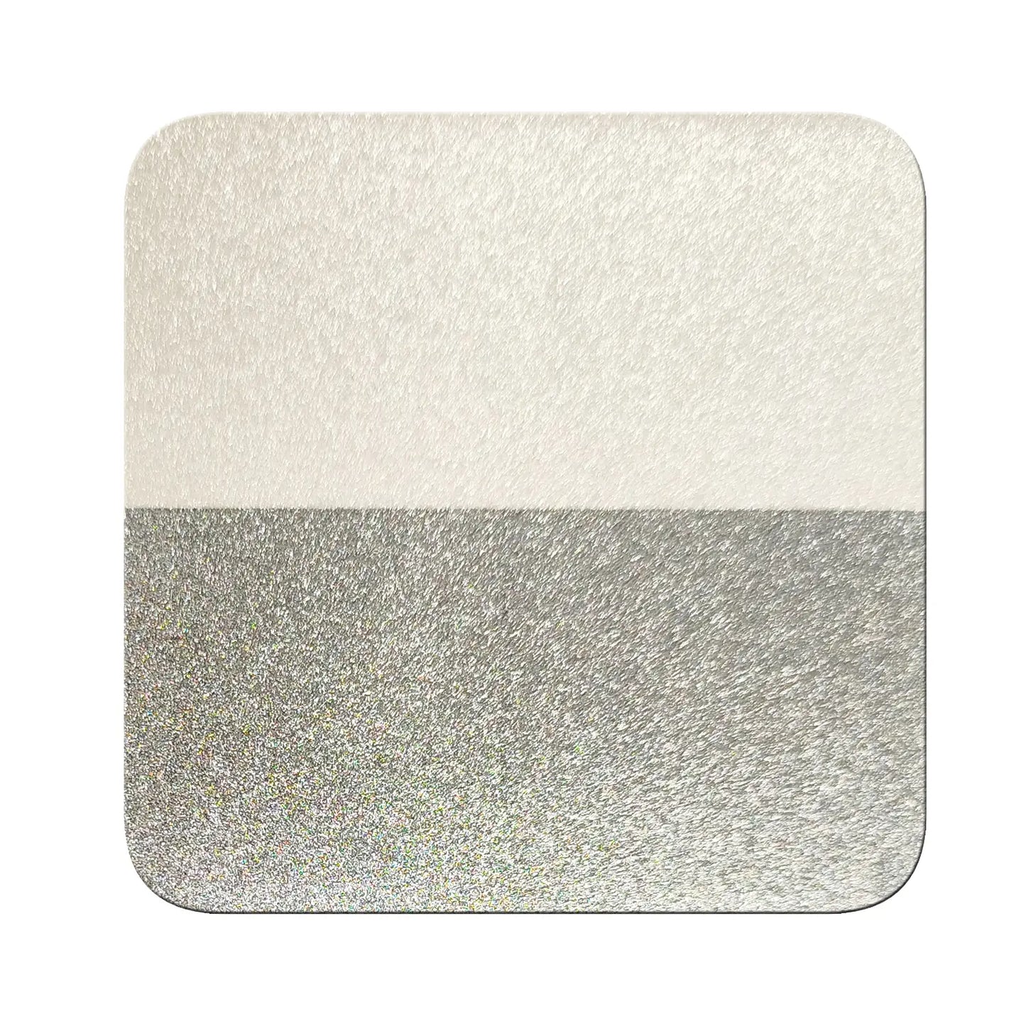 frost silver translucent chrome pigment on black and white contrast chart showing transparency and coverage difference