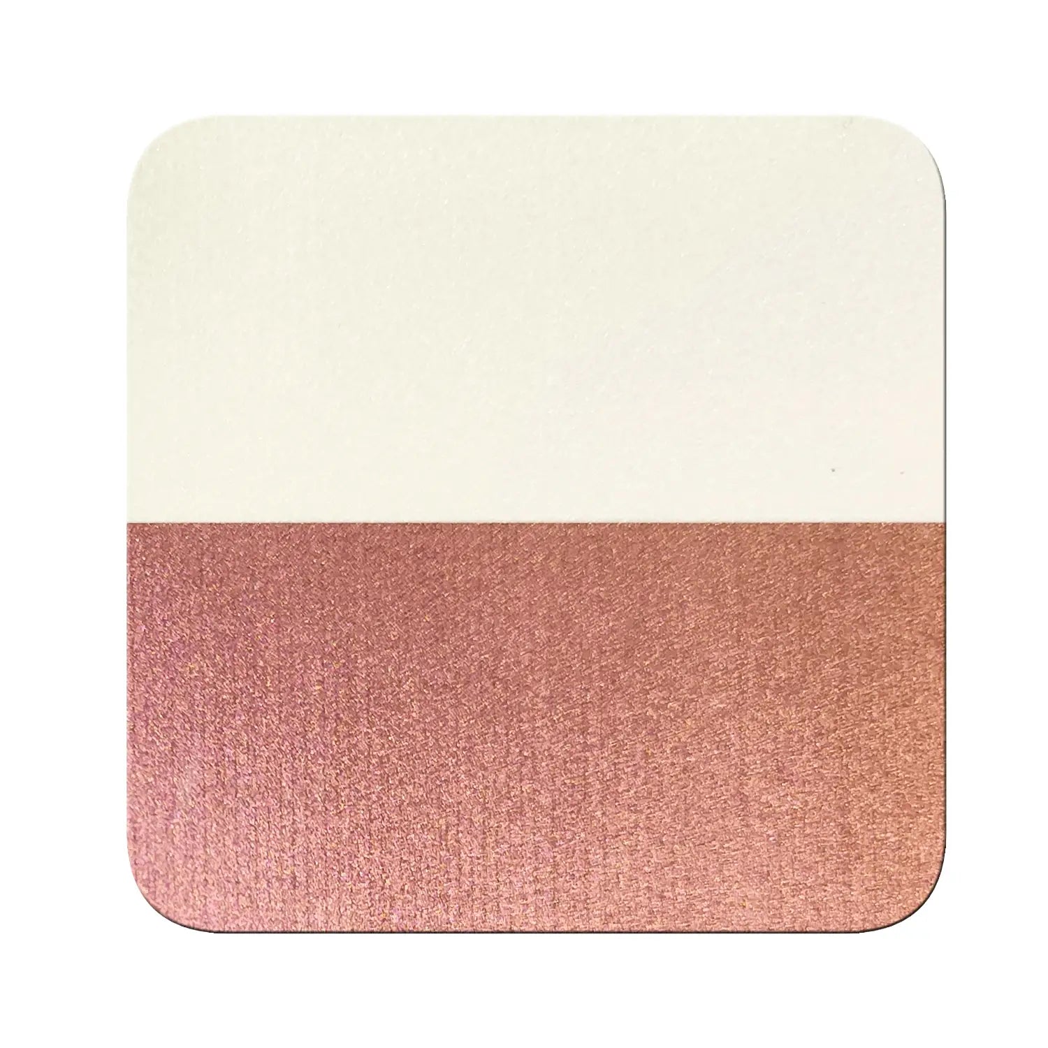 rose pink to golden yellow translucent pigment on black and white contrast chart showing transparency difference
