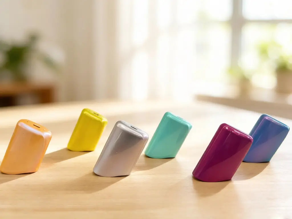 electronic product housings with multi color effect pigment finish
