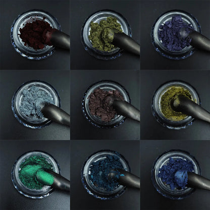 Magnetic Pigment Sample Pack featuring 9 mica-free magnetic pigment powders